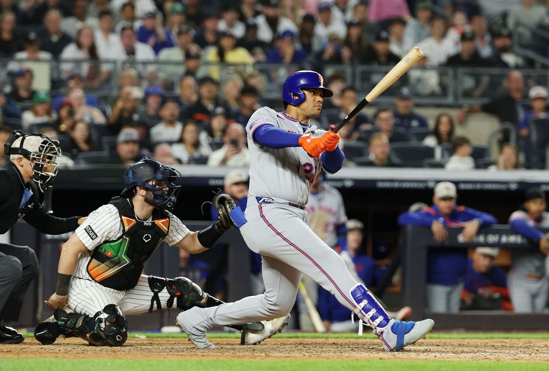 Juan Soto in action against the New York Yankees - Source: Getty